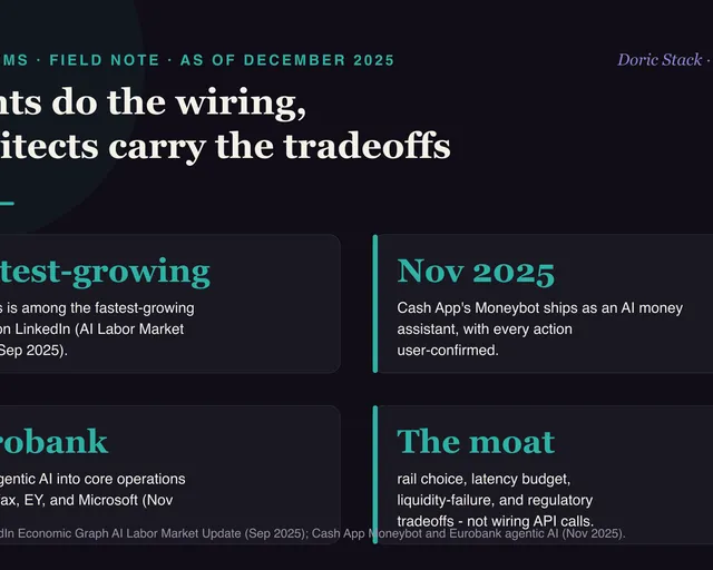 Agents do the wiring, architects carry the tradeoffs visual preview
