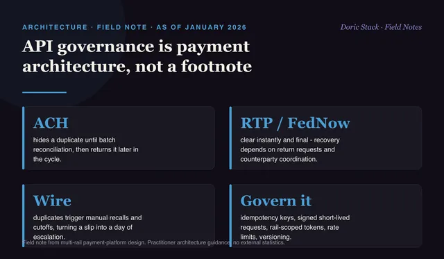 API governance is payment architecture, not a footnote