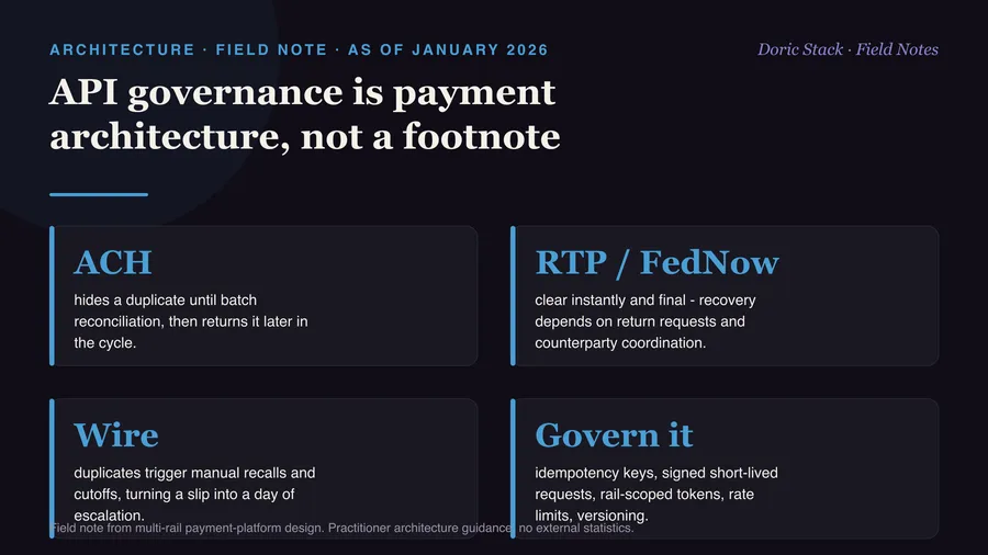API governance is payment architecture, not a footnote