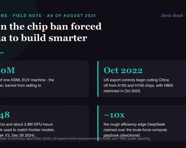The chip ban forced China to build smarter AI visual preview