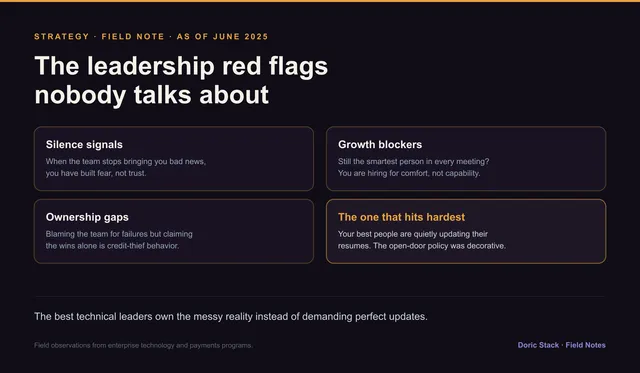 The leadership red flags nobody talks about