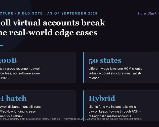 Payroll virtual accounts break on the real-world edge cases visual preview
