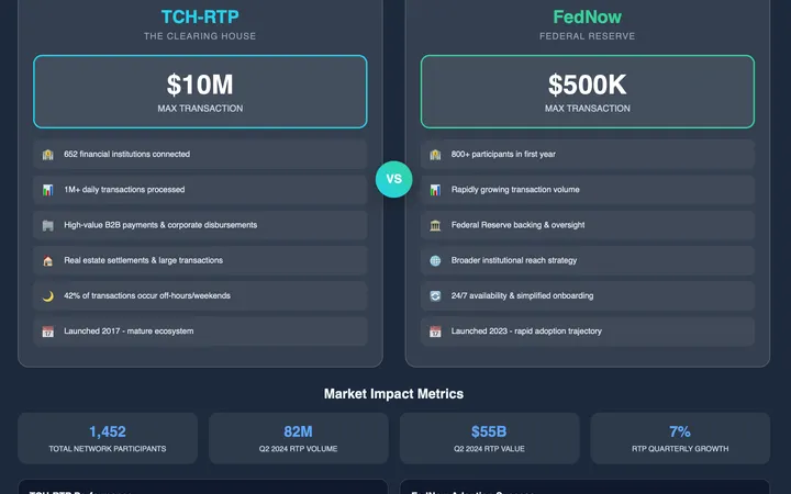 RTP vs FedNow: the $10 million strategic divide visual preview